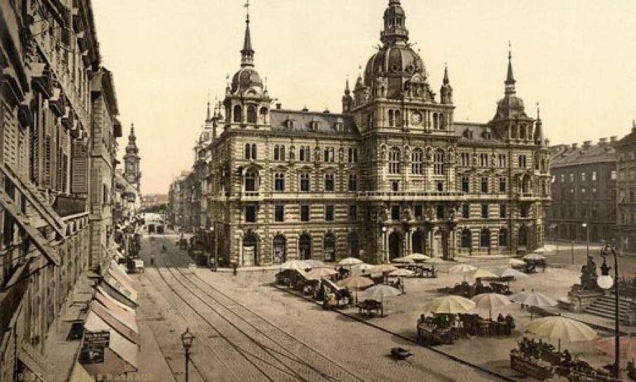 Das Grazer Rathaus um 1900